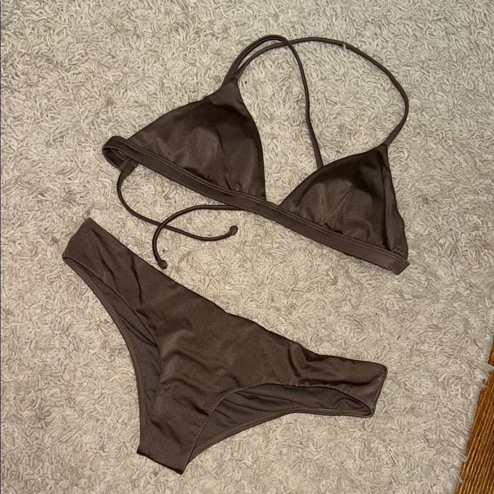Billabong Brown Bikini Set